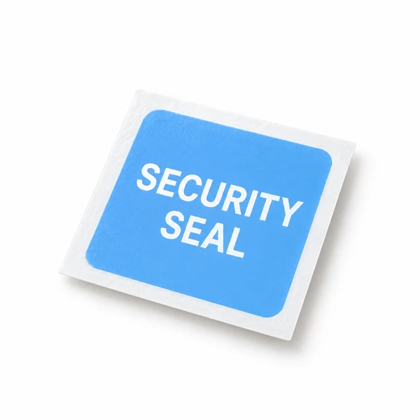 Blue Security Seal Sticker