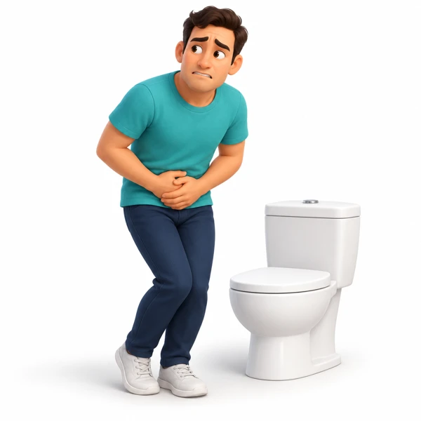 Persistent diarrhoea illustration