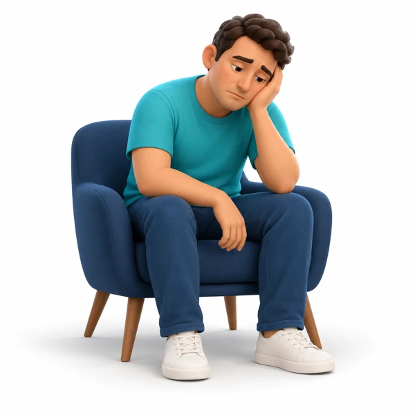 Persistent tiredness illustration