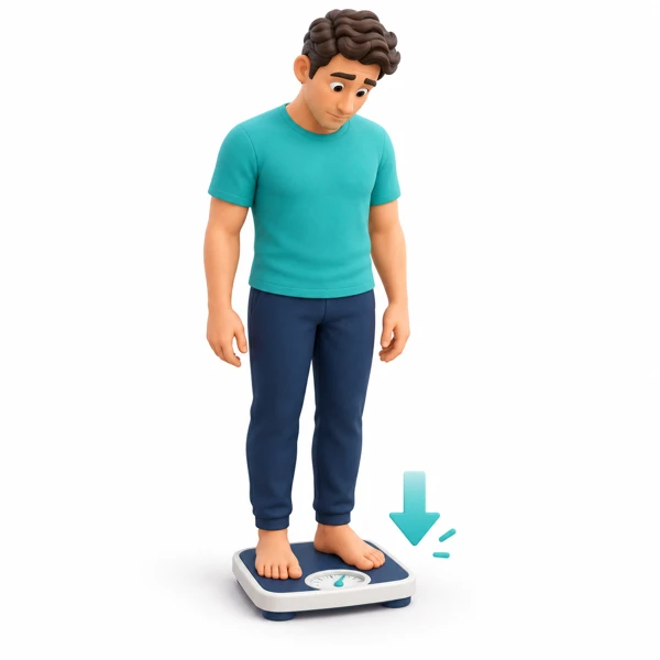 Unexplained weight loss illustration