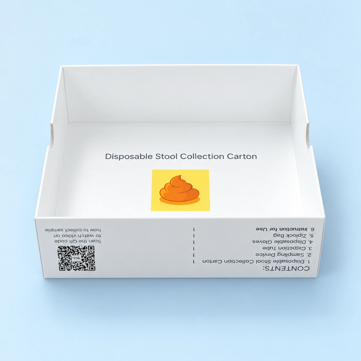 Disposable stool collection carton