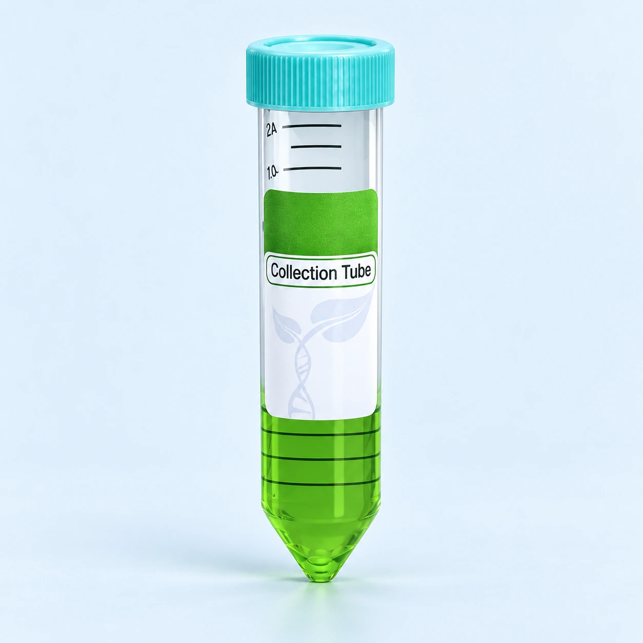 Colosafe collection tube with a teal cap